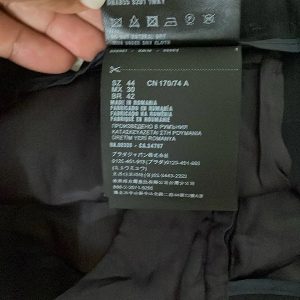 Prada Black Dress Pants Elegant Full-Length Design